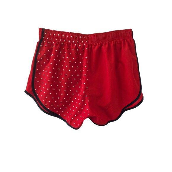 Nike Dri-Fit Tempo Running Shorts Women Sz L Red Stars USA Print Lightweight NEW - Picture 2 of 10
